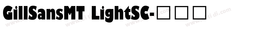GillSansMT LightSC字体转换